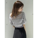 透かし編みニットカーデ | dazzlin | 詳細画像6