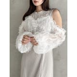 コルセットチュールビスチェ付カットワンピース | dazzlin | 詳細画像10