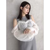 コルセットチュールビスチェ付カットワンピース | dazzlin | 詳細画像28