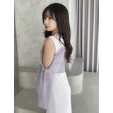 コルセットチュールビスチェ付カットワンピース | dazzlin | 詳細画像37