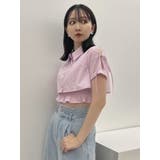 リボンスリーブショートシャツ | dazzlin | 詳細画像14