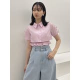 リボンスリーブショートシャツ | dazzlin | 詳細画像15