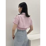 リボンスリーブショートシャツ | dazzlin | 詳細画像16