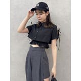 リボンスリーブショートシャツ | dazzlin | 詳細画像6