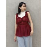 ショルダーリボンチュールペプラムビスチェ | dazzlin | 詳細画像12 