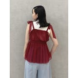 ショルダーリボンチュールペプラムビスチェ | dazzlin | 詳細画像13 