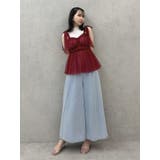 ショルダーリボンチュールペプラムビスチェ | dazzlin | 詳細画像14 