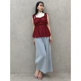 ショルダーリボンチュールペプラムビスチェ | dazzlin | 詳細画像15 