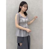 ショルダーリボンチュールペプラムビスチェ | dazzlin | 詳細画像20 