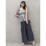 ショルダーリボンチュールペプラムビスチェ | dazzlin | 詳細画像24 