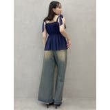 ショルダーリボンチュールペプラムビスチェ | dazzlin | 詳細画像32 