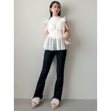 ショルダーリボンチュールペプラムビスチェ | dazzlin | 詳細画像34 