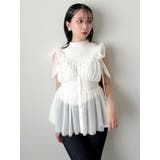 ショルダーリボンチュールペプラムビスチェ | dazzlin | 詳細画像37 