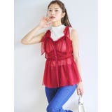 ショルダーリボンチュールペプラムビスチェ | dazzlin | 詳細画像5 