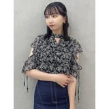 バックリボンボリュームラッフルブラウス | dazzlin | 詳細画像14