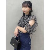 バックリボンボリュームラッフルブラウス | dazzlin | 詳細画像15