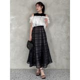 シアーチェックセミフレアースカート | dazzlin | 詳細画像27