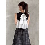 シアーチェックセミフレアースカート | dazzlin | 詳細画像33