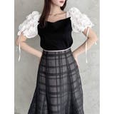 シアーチェックセミフレアースカート | dazzlin | 詳細画像38