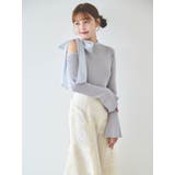 シアーチェックセミフレアースカート | dazzlin | 詳細画像6