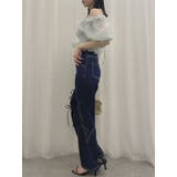 スリットリボンデニムパンツ | dazzlin | 詳細画像35 