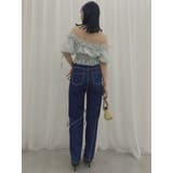 スリットリボンデニムパンツ | dazzlin | 詳細画像36 