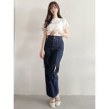 スリットリボンデニムパンツ | dazzlin | 詳細画像41 