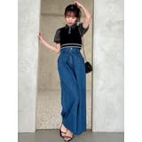 センターパーツホックワイドパンツ | dazzlin | 詳細画像26