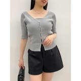 グレー | カーデタイトレイヤードトップス | dazzlin