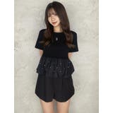 バックリボンビジューペプラムTシャツ | dazzlin | 詳細画像10