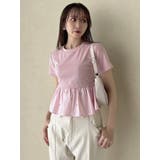 バックリボンビジューペプラムTシャツ | dazzlin | 詳細画像19