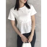 バックリボンビジューペプラムTシャツ | dazzlin | 詳細画像2
