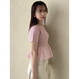 バックリボンビジューペプラムTシャツ | dazzlin | 詳細画像20