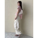 バックリボンビジューペプラムTシャツ | dazzlin | 詳細画像25