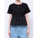 バックリボンビジューペプラムTシャツ | dazzlin | 詳細画像27