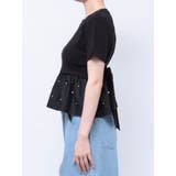 バックリボンビジューペプラムTシャツ | dazzlin | 詳細画像28