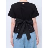 バックリボンビジューペプラムTシャツ | dazzlin | 詳細画像29