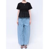 バックリボンビジューペプラムTシャツ | dazzlin | 詳細画像34