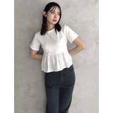 バックリボンビジューペプラムTシャツ | dazzlin | 詳細画像4