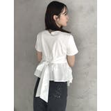 バックリボンビジューペプラムTシャツ | dazzlin | 詳細画像5