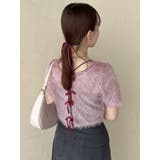 コンパクトシャギーリボンカットプルオーバー | dazzlin | 詳細画像17