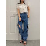 ランダムリボンシアーTシャツ | dazzlin | 詳細画像2