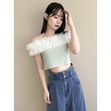 オーバーフリルフショルカットソー | dazzlin | 詳細画像19