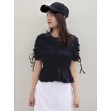 フリルギャザーデザインTシャツ | dazzlin | 詳細画像12