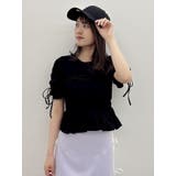 フリルギャザーデザインTシャツ | dazzlin | 詳細画像13