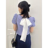 バックリボンシャーリングカットプルオーバー | dazzlin | 詳細画像16
