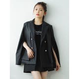 【SETUP】ダブルボタンケープテーラードジャケット※セットアップ対応 | dazzlin | 詳細画像12 