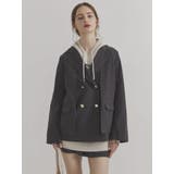 【SETUP】ダブルボタンケープテーラードジャケット※セットアップ対応 | dazzlin | 詳細画像13 