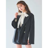 【SETUP】ダブルボタンケープテーラードジャケット※セットアップ対応 | dazzlin | 詳細画像18 