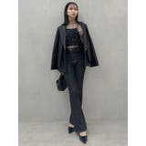 【SETUP】ダブルボタンケープテーラードジャケット※セットアップ対応 | dazzlin | 詳細画像33 